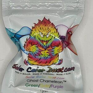 New, Green/Gold/Purple Solar Color Dust Ghost Chameleon Color, 1 Gram Tub
